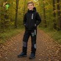 KUGO HK5655 Chlapecké softshellové kalhoty černé nezateplené