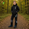 KUGO HK5655 Chlapecké softshellové kalhoty černé nezateplené